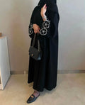 Black Embroidery Abaya